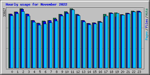 Hourly usage for November 2022