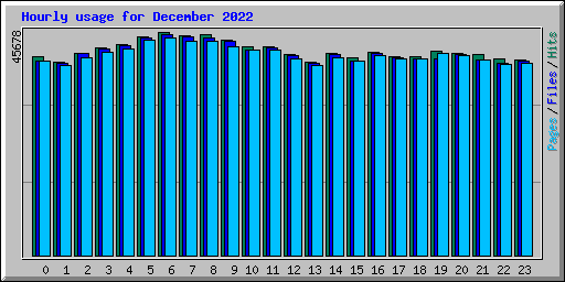 Hourly usage for December 2022